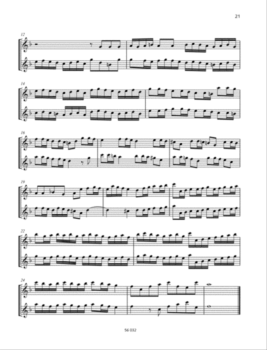 Sonata F major Alto Recorder scores gallery preview page 3