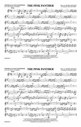 The Pink Panther: Optional Alto Sax
