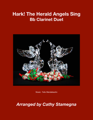 Book cover for Hark! The Herald Angels Sing (Bb Clarinet Duet)