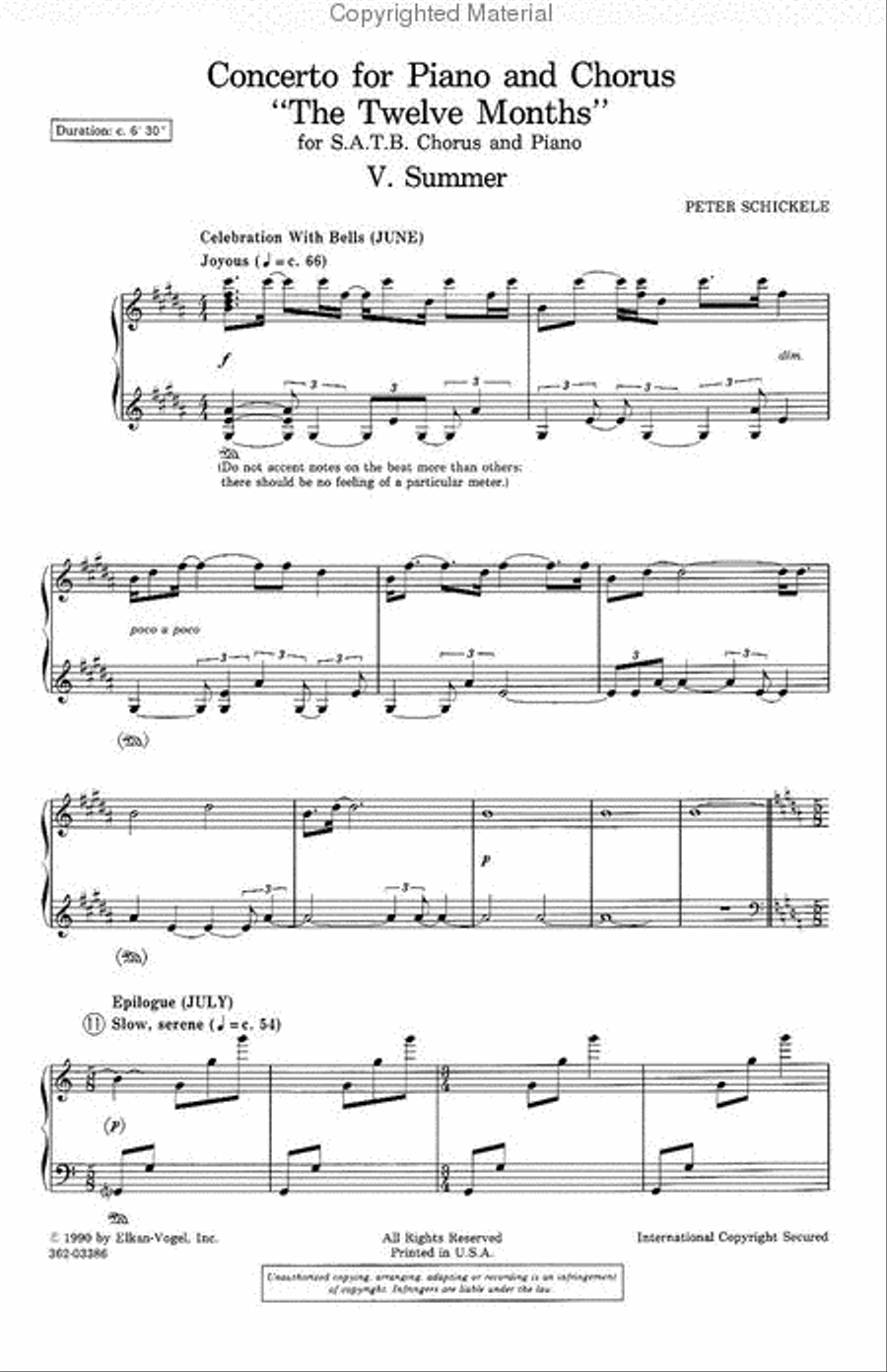 Concerto For Piano And Chorus 