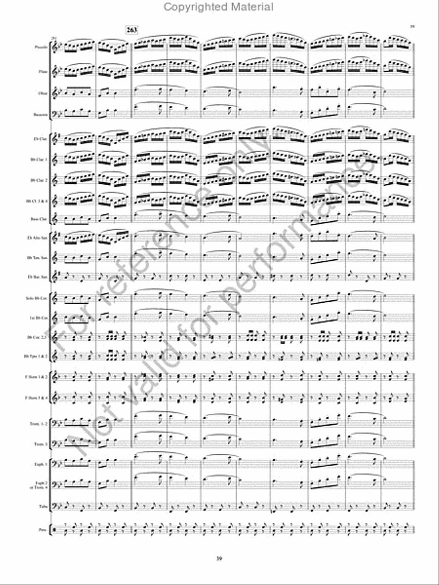 The Pirates of Penzance Concert Band scores gallery preview page 40