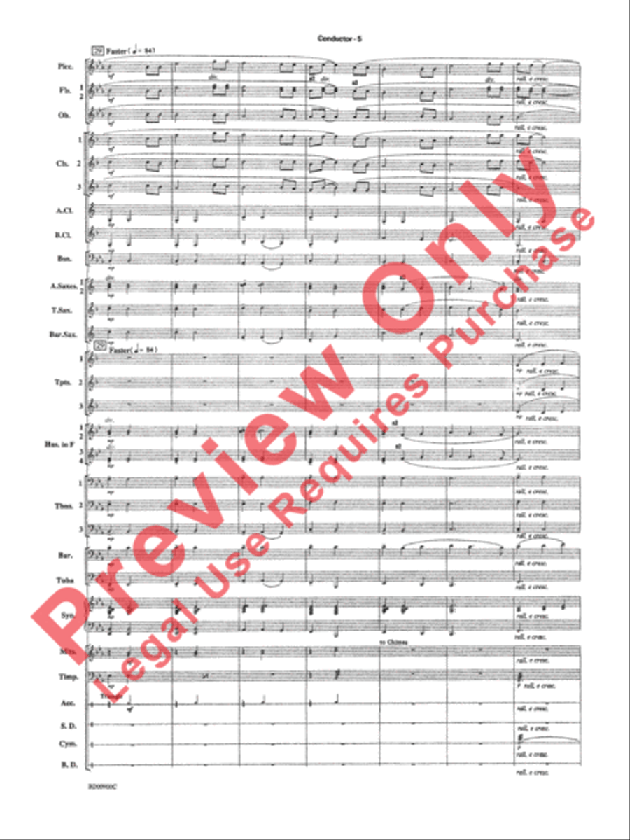 Precious Lord, Take My Hand Concert Band scores gallery preview page 8