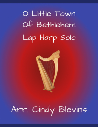 Book cover for O Little Town of Bethlehem, for Lap Harp Solo