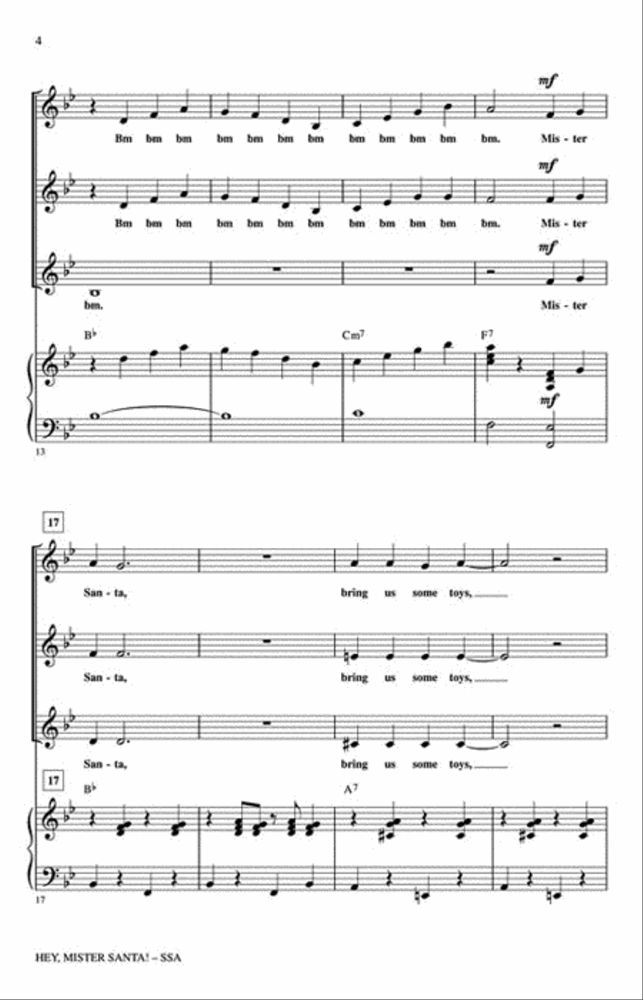 Hey, Mister Santa! Hey, Mister Santa! Choir scores gallery preview page 3