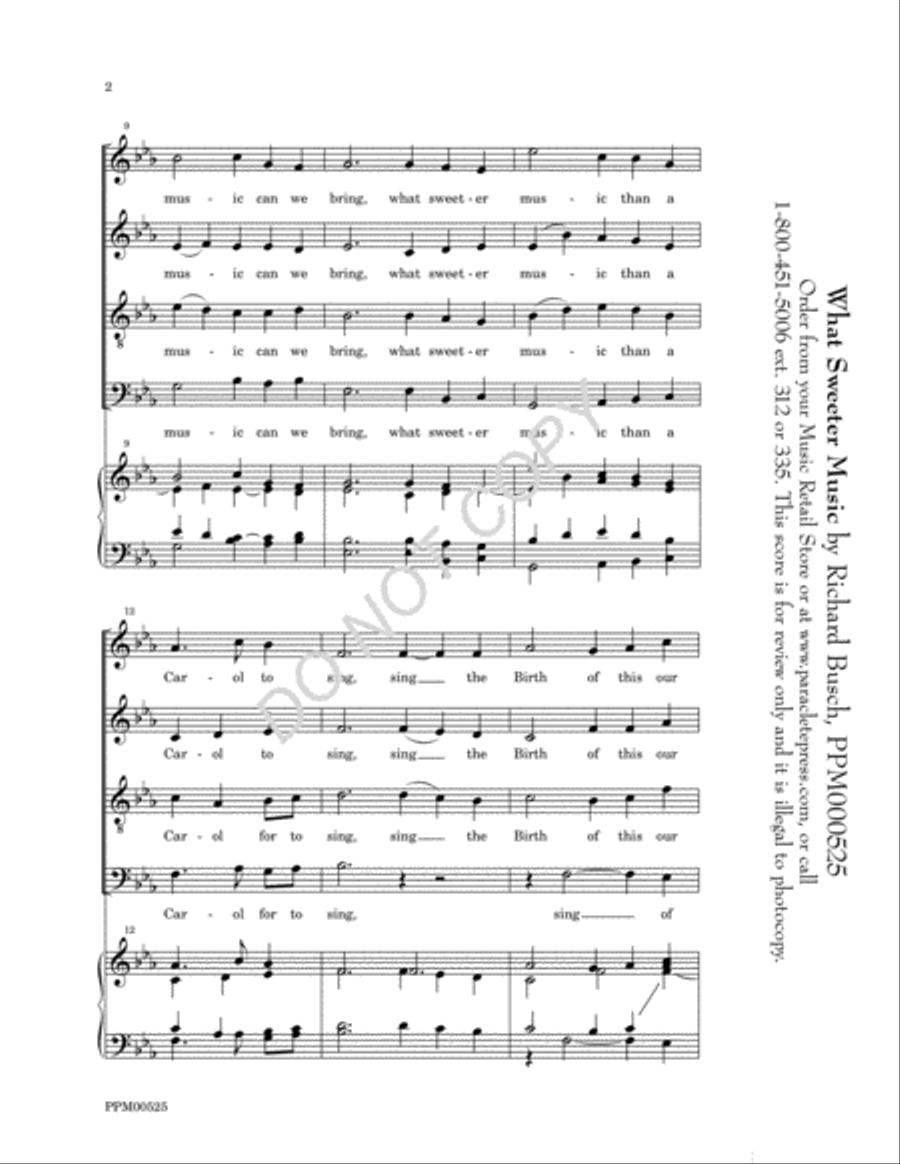 What Sweeter Music 4-Part scores gallery preview page 3