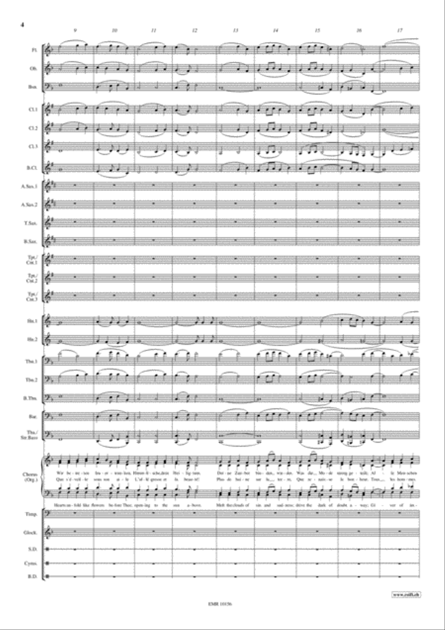 Ode To Joy 4-Part scores gallery preview page 6