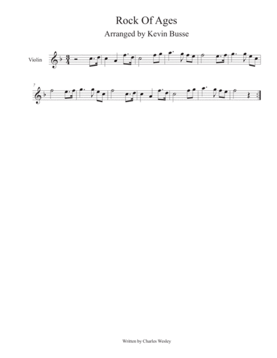 Rock Of Ages - Violin image number null