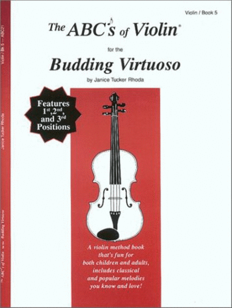 The ABC's of Violin for the Budding Virtuoso, Book 5 by Janice Tucker Rhoda Violin - Sheet Music