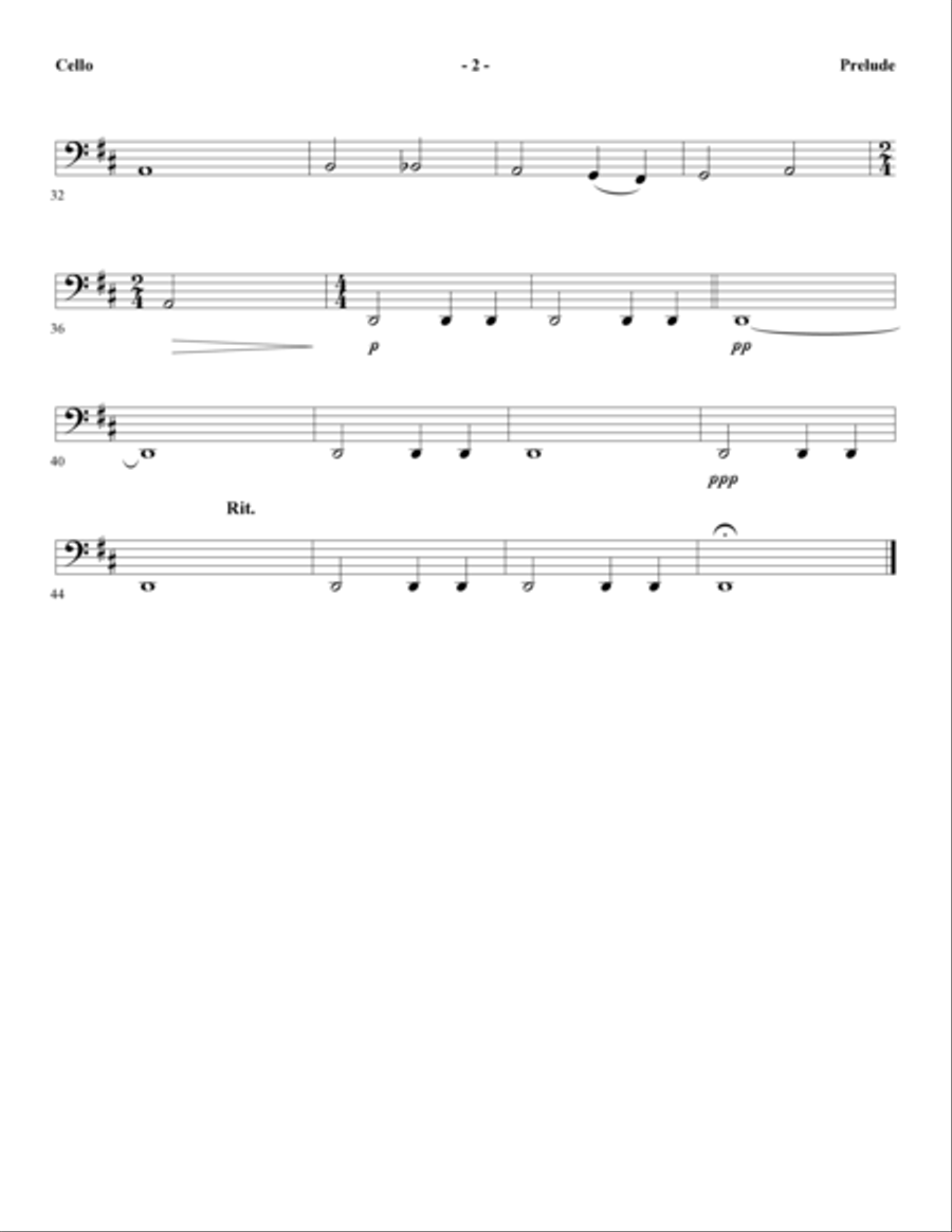 Portraits in Grace - Cello Choir scores gallery preview page 3