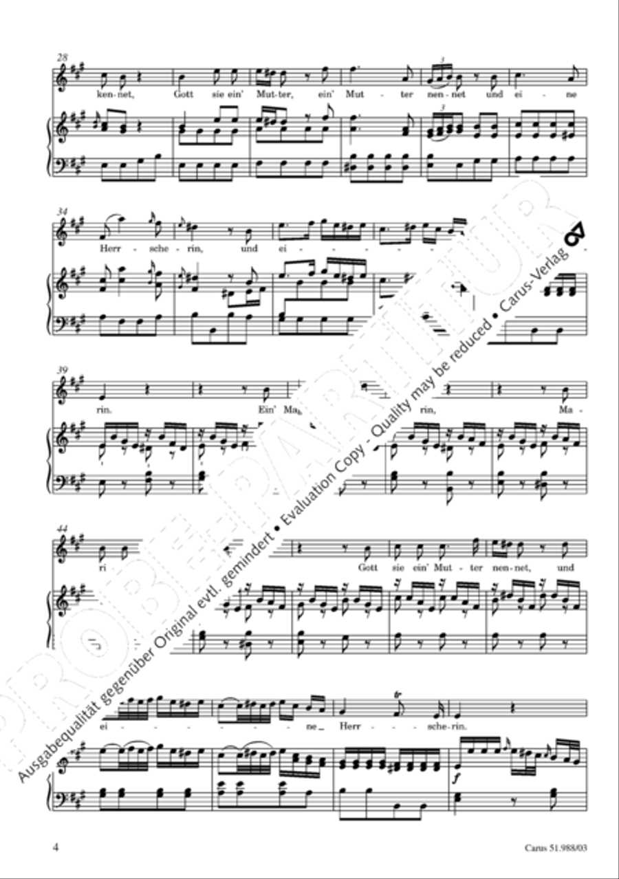 Ein' Magd, ein' Dienerin Soprano Voice scores gallery preview page 5