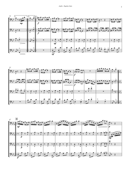 Ragtime Suite for Trombone Quartet image number null