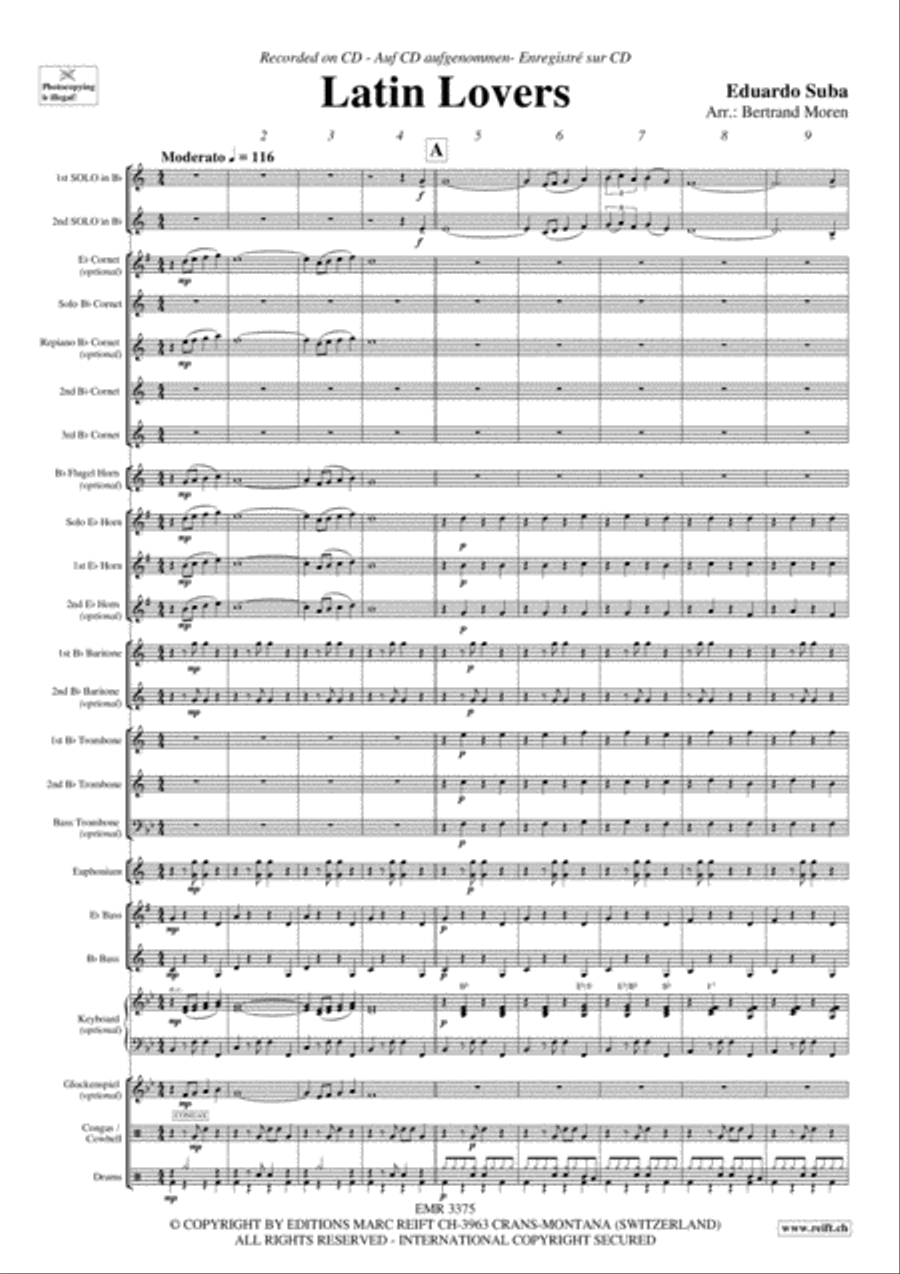 Latin Lover Brass Band scores gallery preview page 4