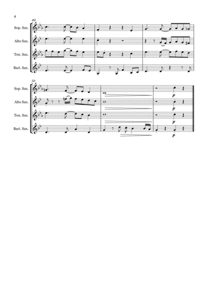 Meridian - Saxophone quartet (SATB) image number null
