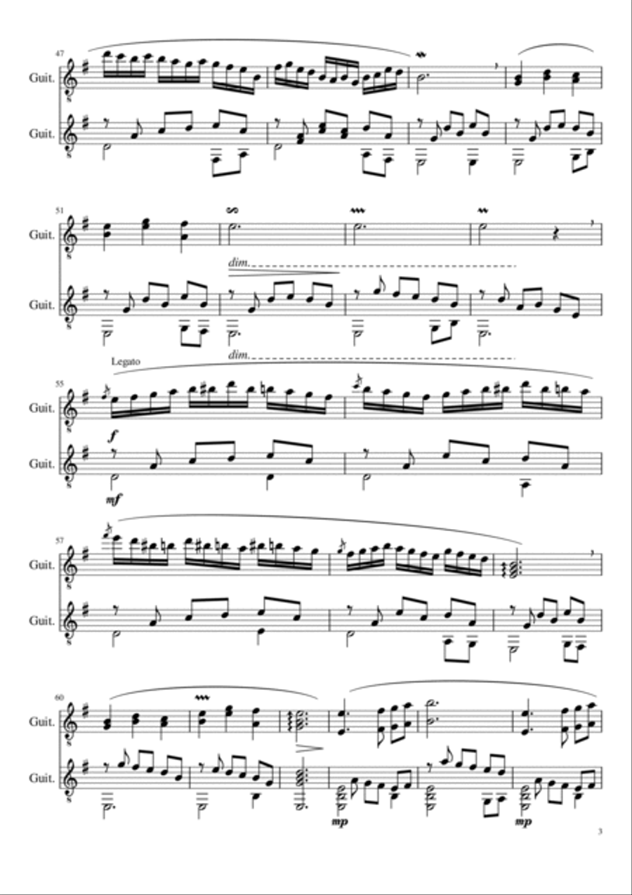 A orillas del mar de Canarias: I-Puesta de sol Acoustic Guitar scores gallery preview page 3