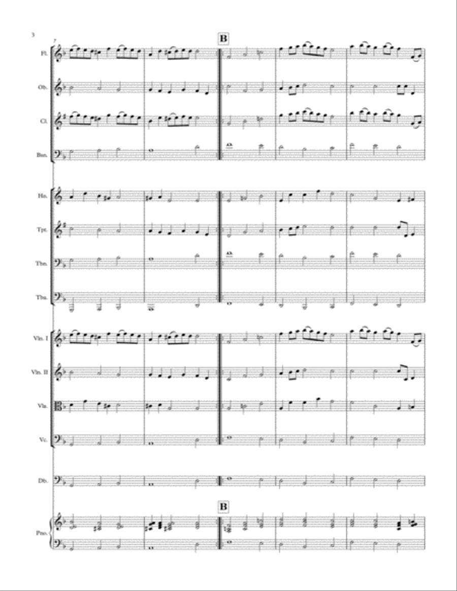 Rondeau from Abdelazer Suite Full Orchestra scores gallery preview page 4