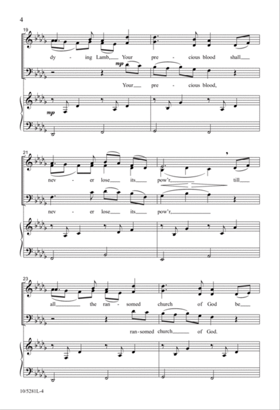 There Is a Fountain There Is a Fountain 4-Part scores gallery preview page 4