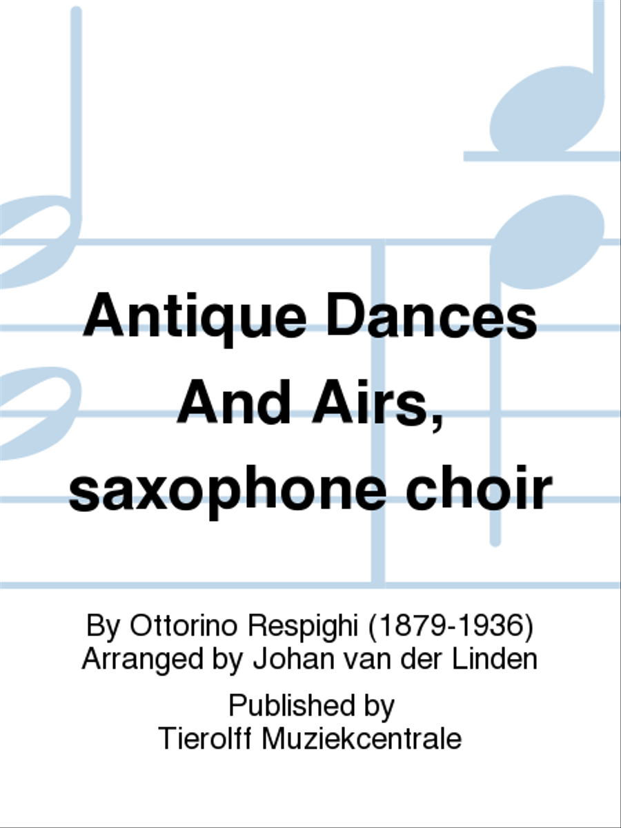 Antique Dances And Airs, Saxophone ensemble Choir scores gallery preview page 1