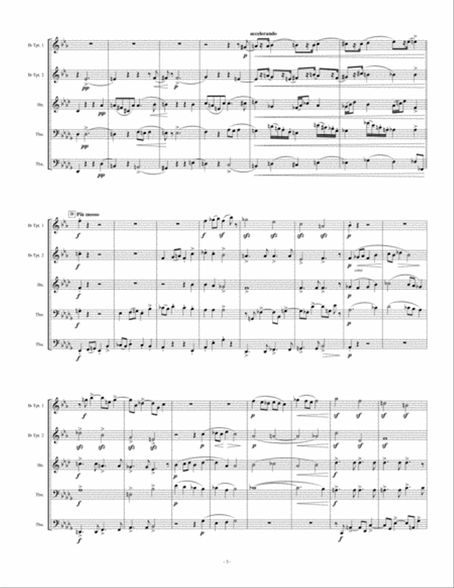 Quintet No. 1 Brass Quintet scores gallery preview page 3