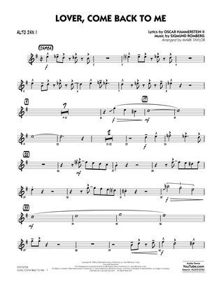 Book cover for Lover Come Back to Me (Key: B-Flat) - Alto Sax 1