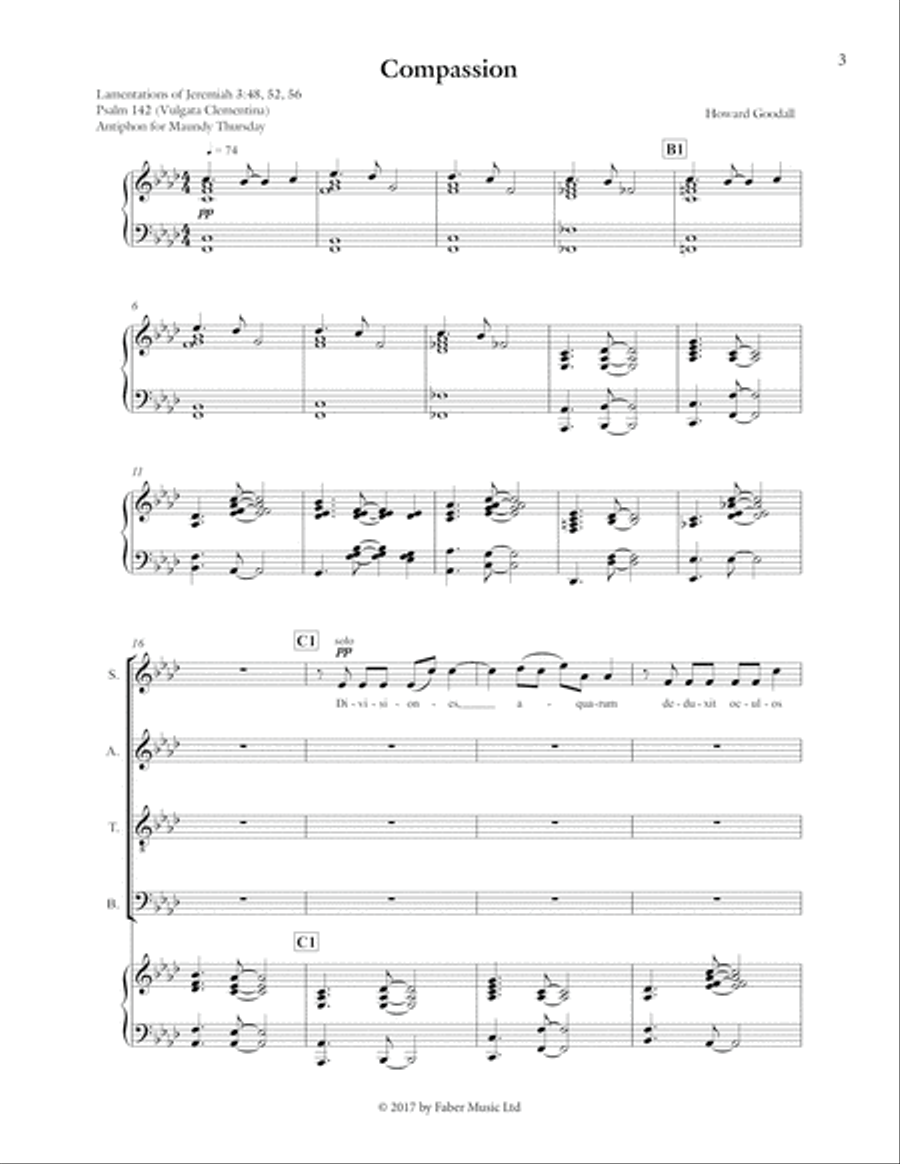Compassion from Invictus: A Passion 4-Part scores gallery preview page 4