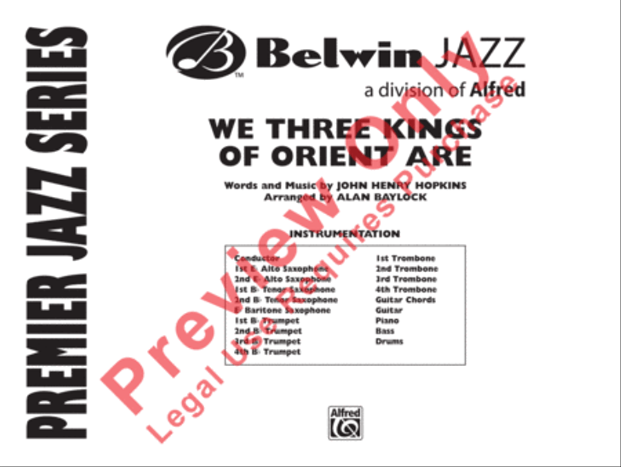 We Three Kings of Orient Are Jazz Ensemble scores gallery preview page 2