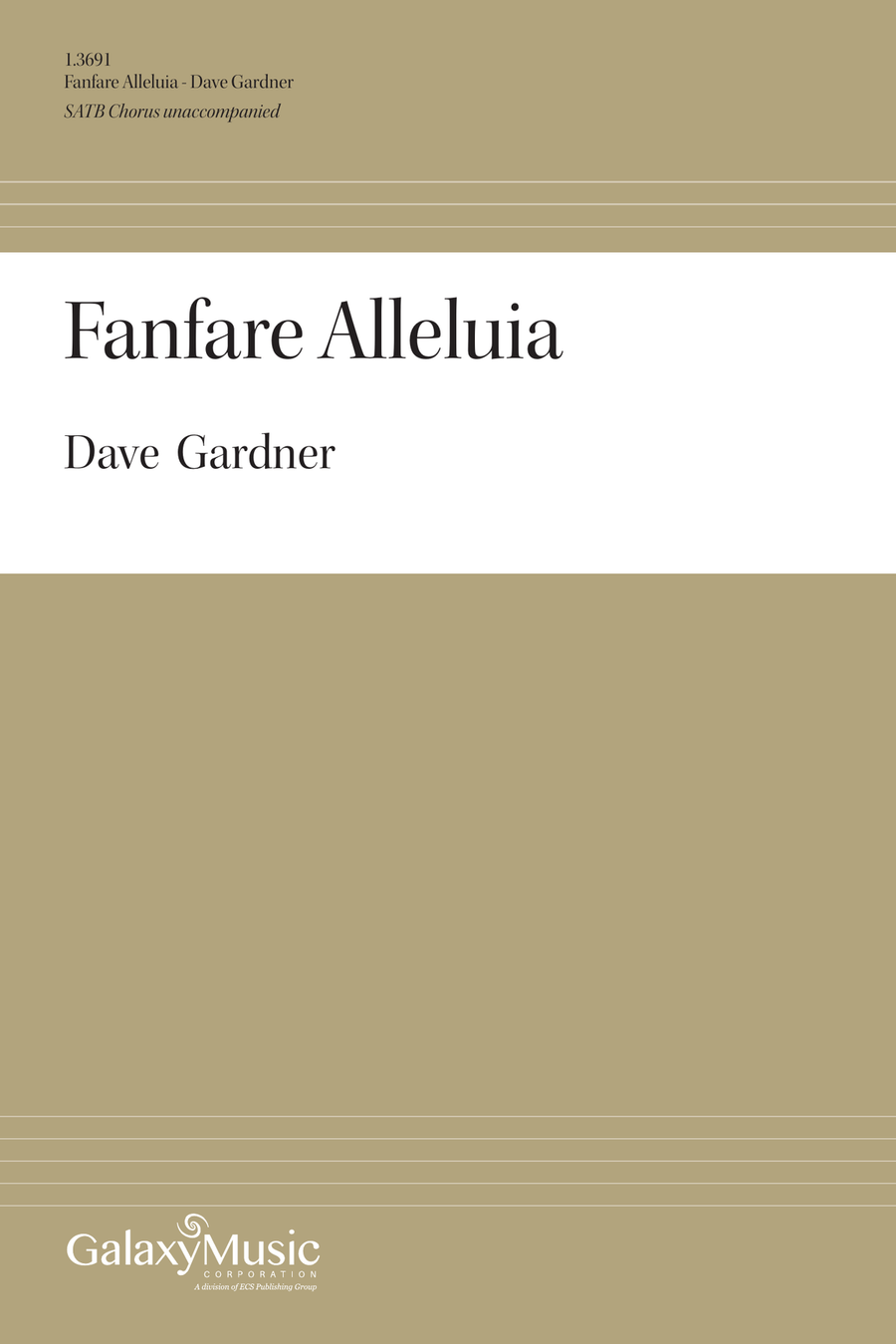 Fanfare Alleluia 4-Part scores gallery preview page 1