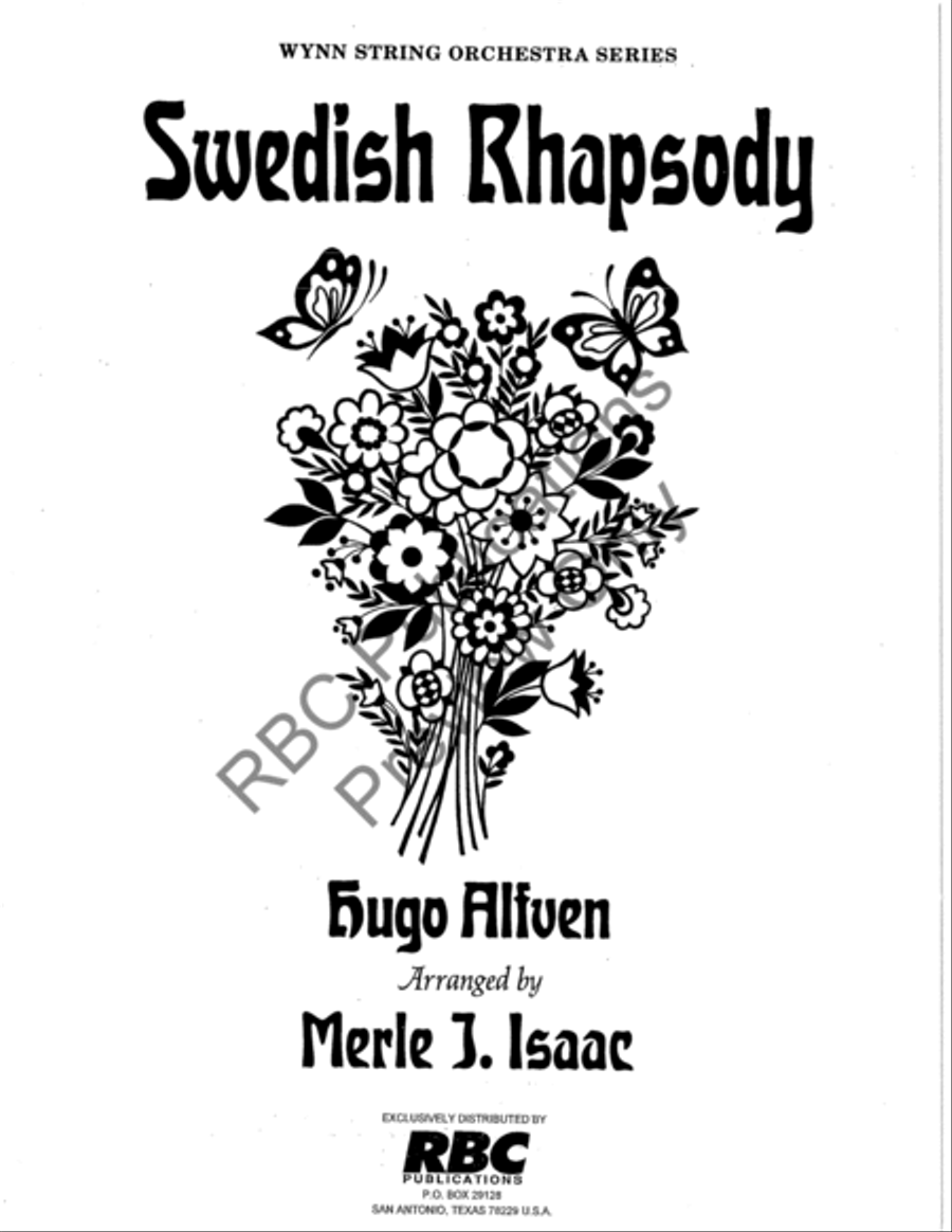 Swedish Rhapsody (Score) Swedish Rhapsody (Score) String Orchestra scores gallery preview page 2