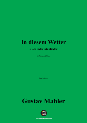 G. Mahler-In diesem Wetter,in d minor