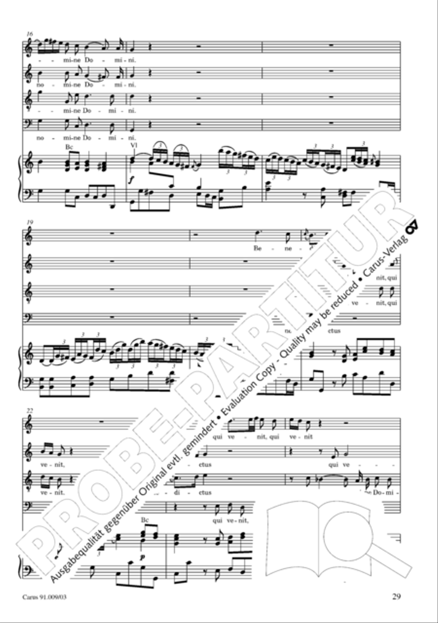 Missa Sancti Gabrielis 4-Part scores gallery preview page 30