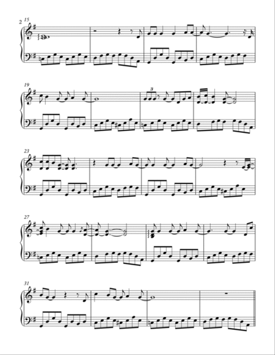 Nightswimming Piano Solo scores gallery preview page 2
