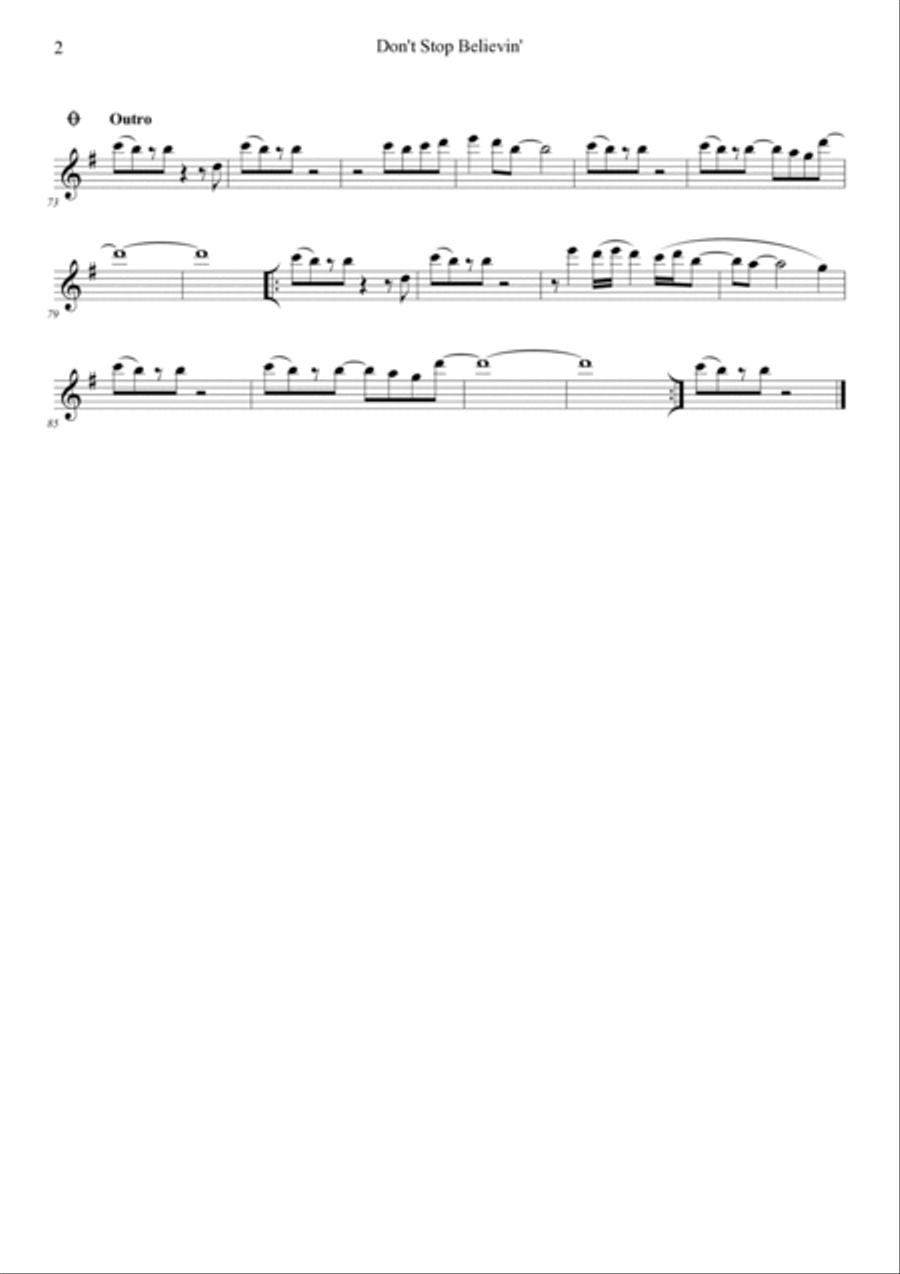 Don't Stop Believin' Don't Stop Believin' String Duet scores gallery preview page 2