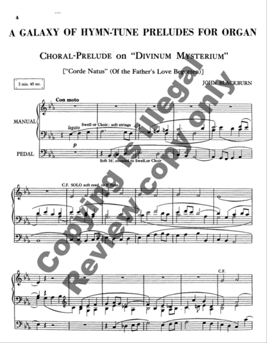 Galaxy of Hymn-Tune Preludes Organ scores gallery preview page 6