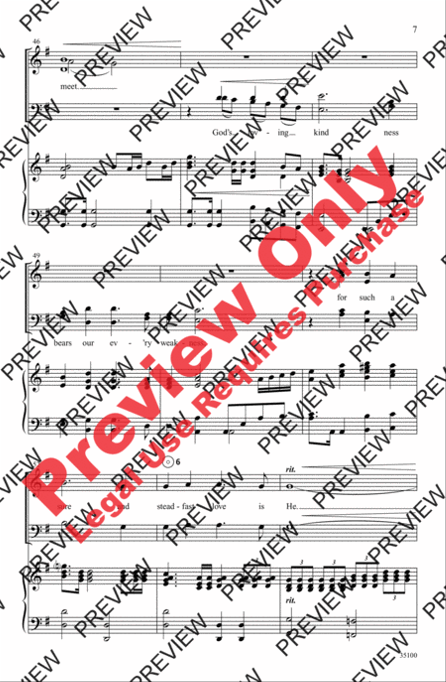 Thanks Be to God 4-Part scores gallery preview page 7
