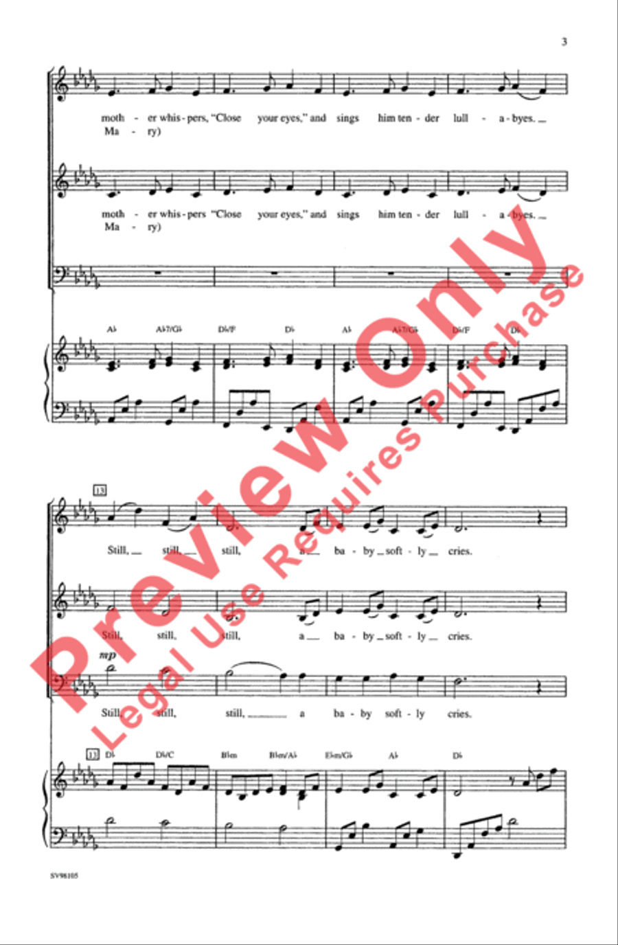 Still, Still, Still 3-Part scores gallery preview page 3