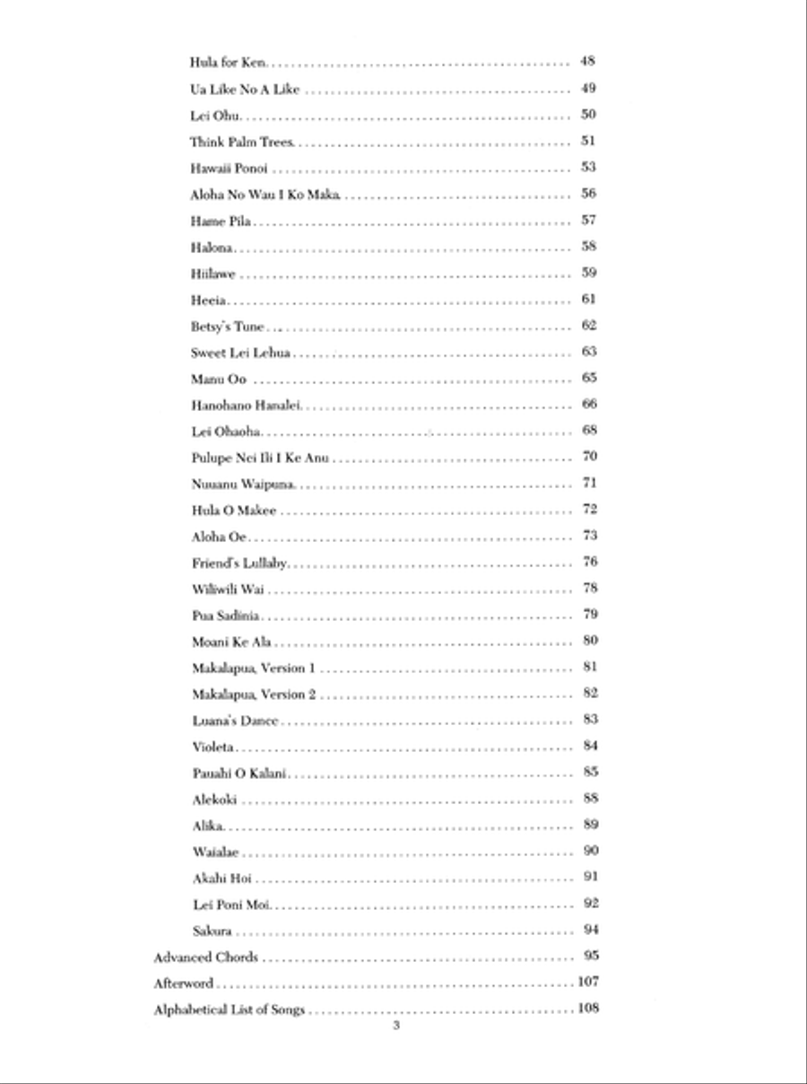 Hawaiian Uke Tunebook Hawaiian Uke Tunebook Voice scores gallery preview page 4