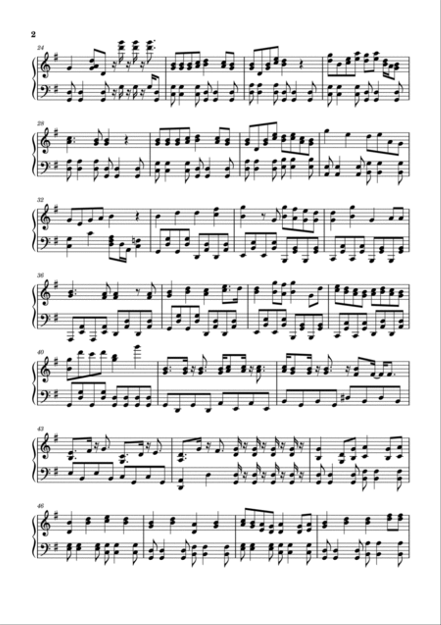 Hajimari Feat Kiyosaku From Mongol 800 Piano, Vocal, Guitar scores gallery preview page 2