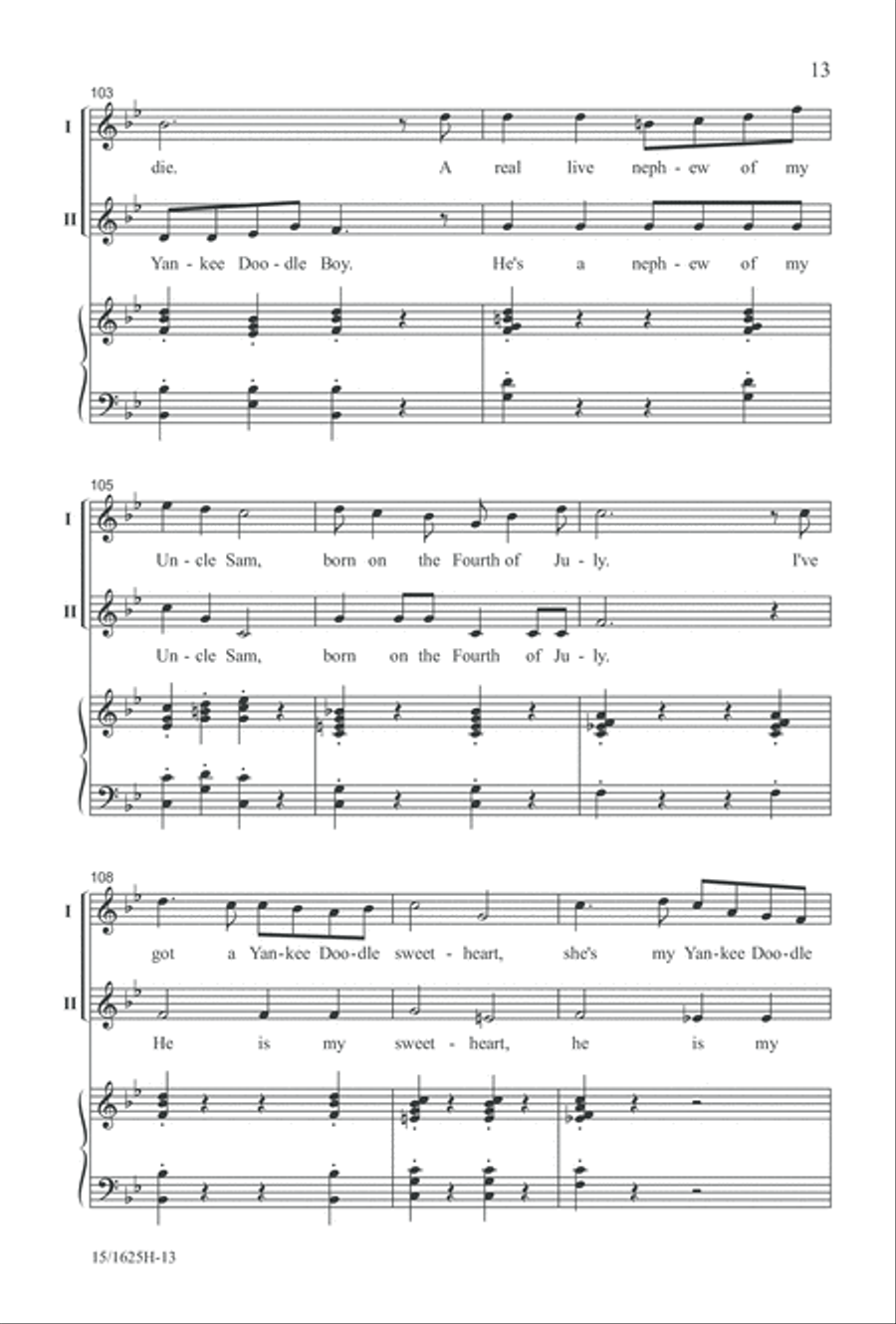A Patriotic Salute A Patriotic Salute 2-Part scores gallery preview page 13