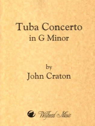 Book cover for Tuba Concerto in G Minor