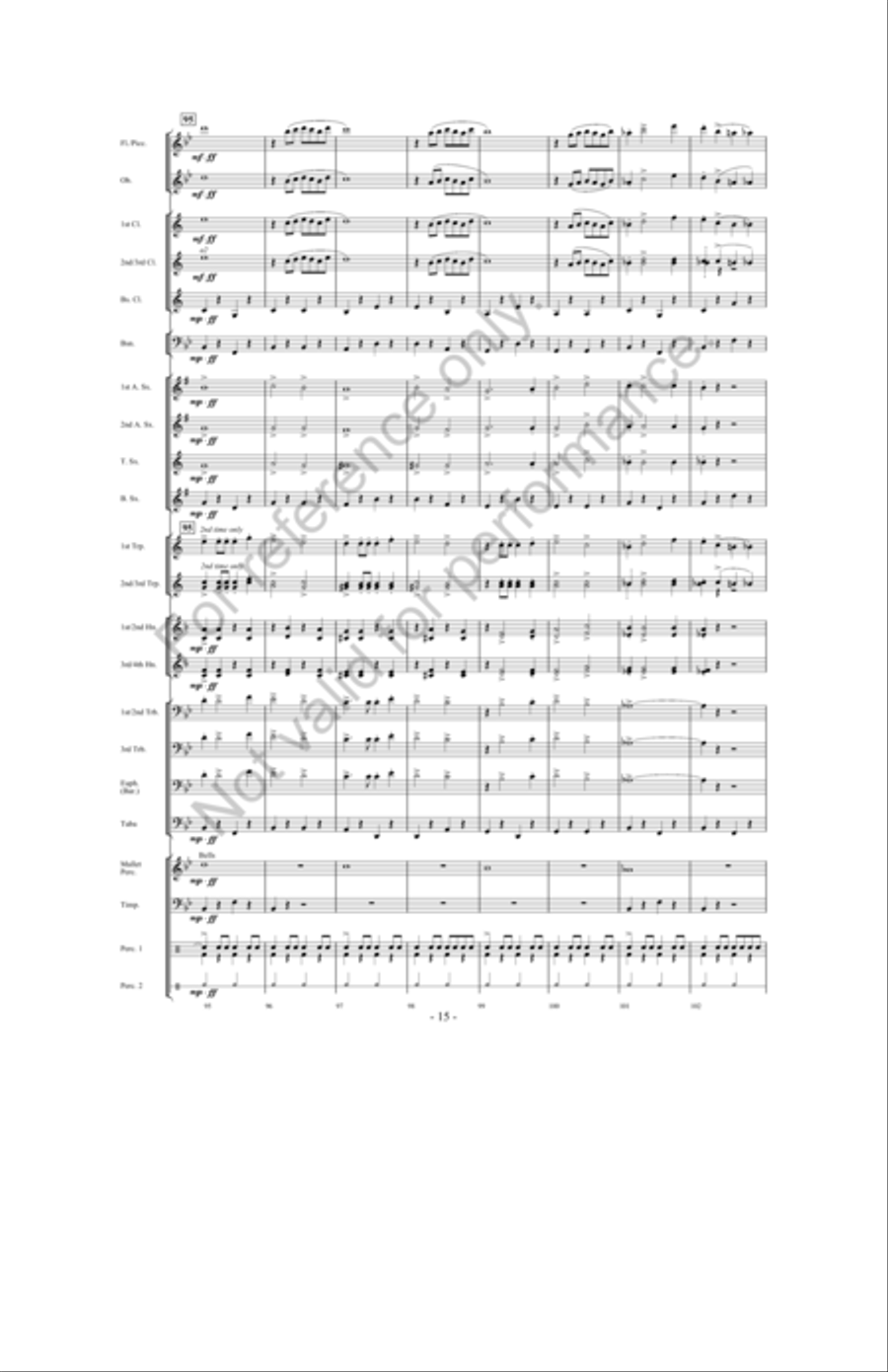 March Jubilee March Jubilee Concert Band scores gallery preview page 14