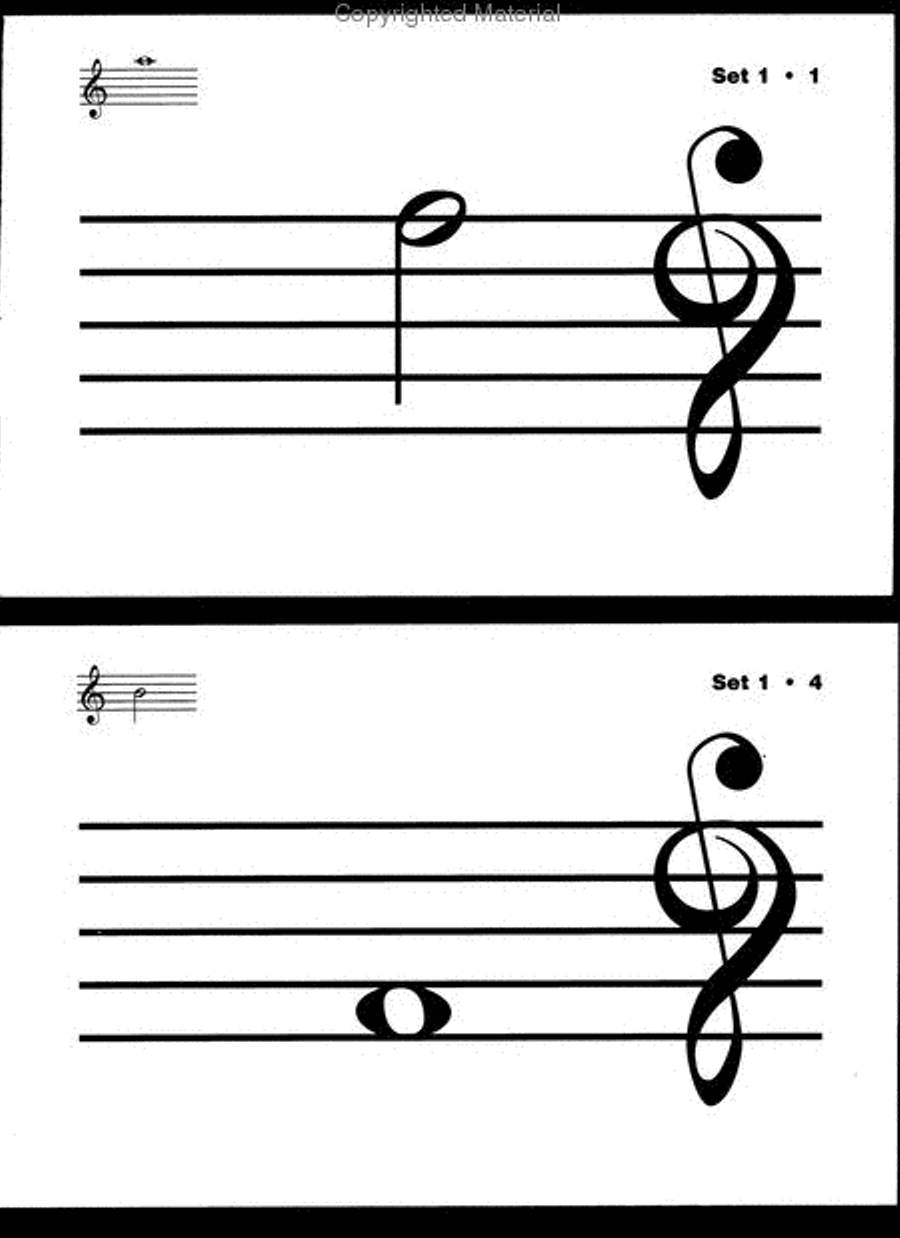 Alfred's Essentials of Music Theory: Flash Cards - Note Naming Flash Cards & Games scores gallery preview page 3