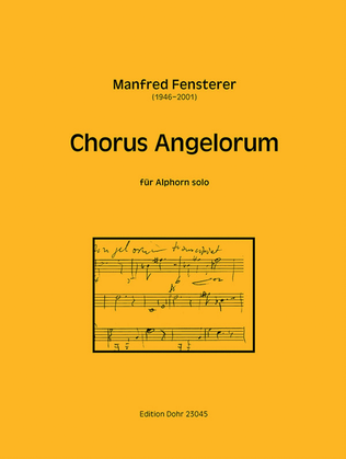 Book cover for Chorus Angelorum für Alphorn solo (1996)