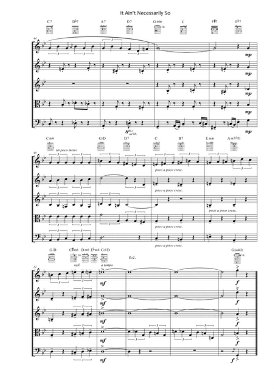 It Ain't Necessarily So from PORGY AND BESS School and Community scores gallery preview page 4