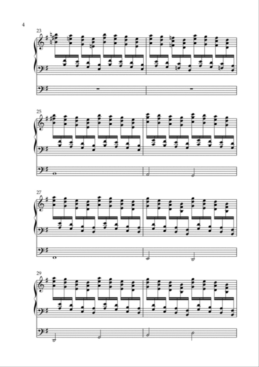 Carillon on Morning Star, Op. 206 (Organ Solo) by Vidas Pinkevicius Organ Solo scores gallery preview page 4