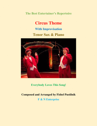 Book cover for "Circus Theme" With Improvisation for Tenor Sax and Piano