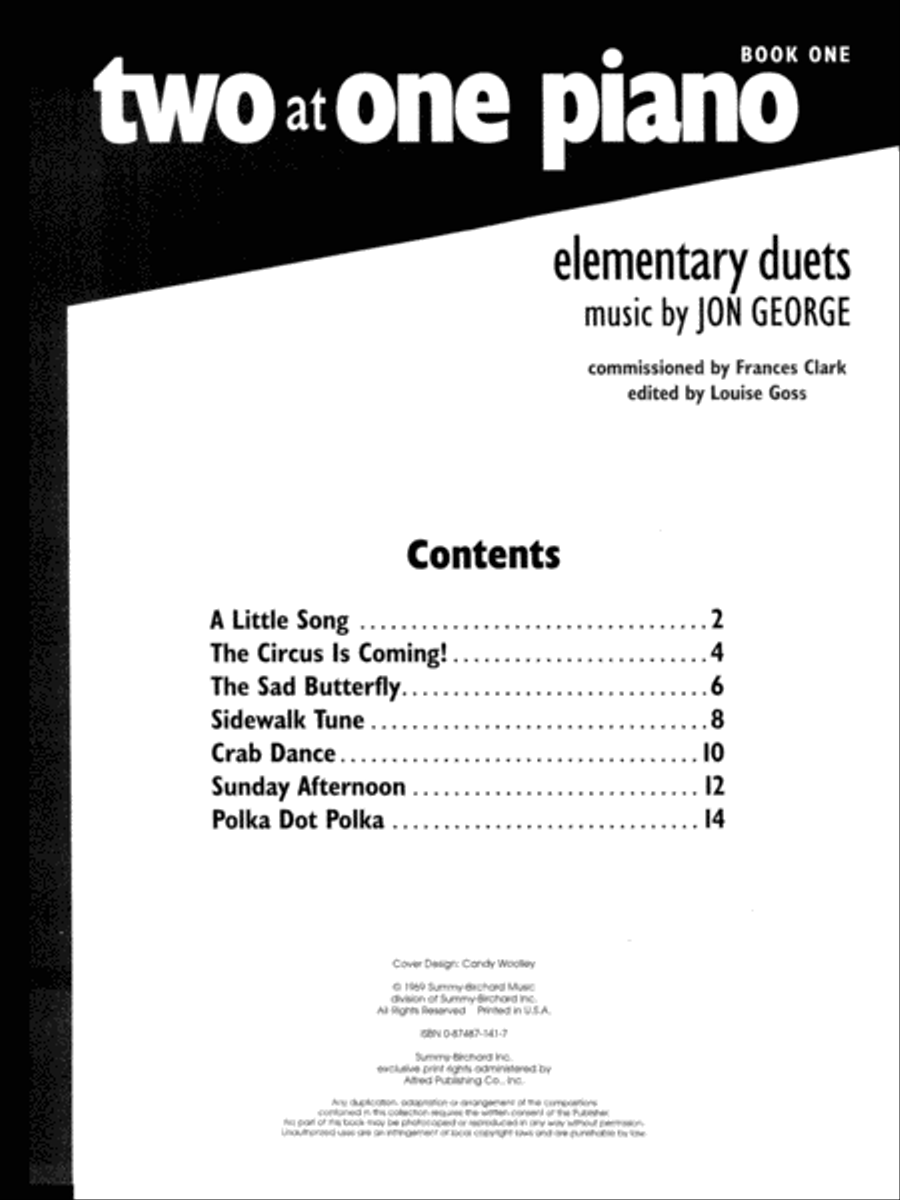 Two at One Piano, Book 1 Small Ensemble scores gallery preview page 2