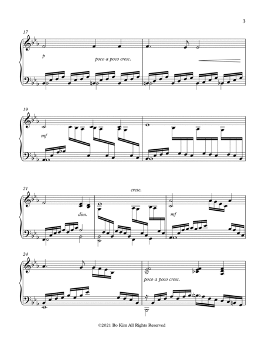 More Love To Thee (내 구주 예수를 더욱 사랑) Piano Solo scores gallery preview page 3