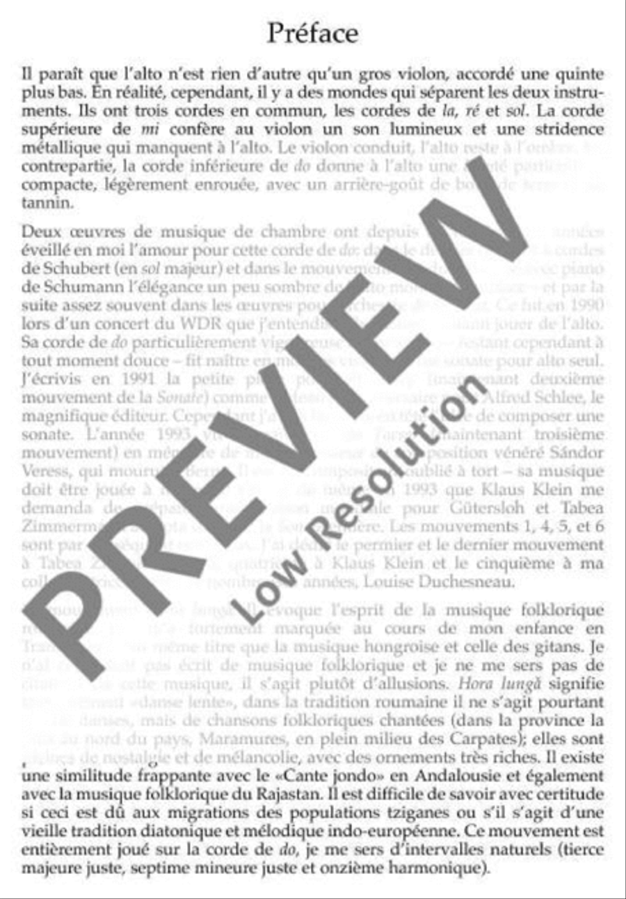Sonata Sonata Viola Solo scores gallery preview page 6