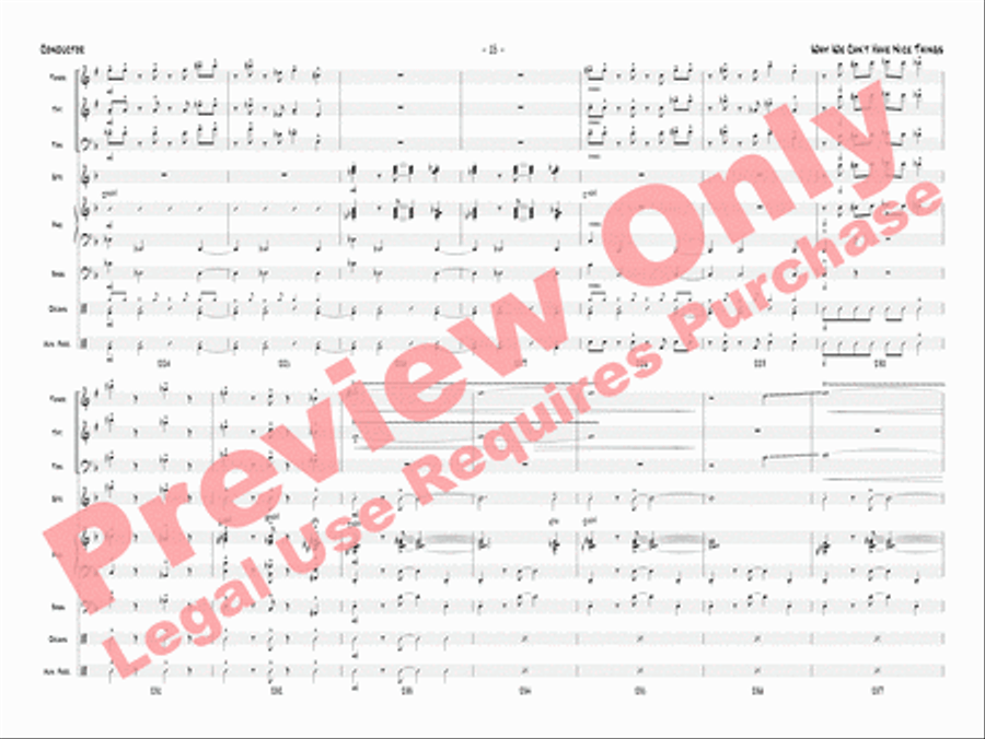 Why We Can't Have Nice Things Jazz Ensemble scores gallery preview page 18