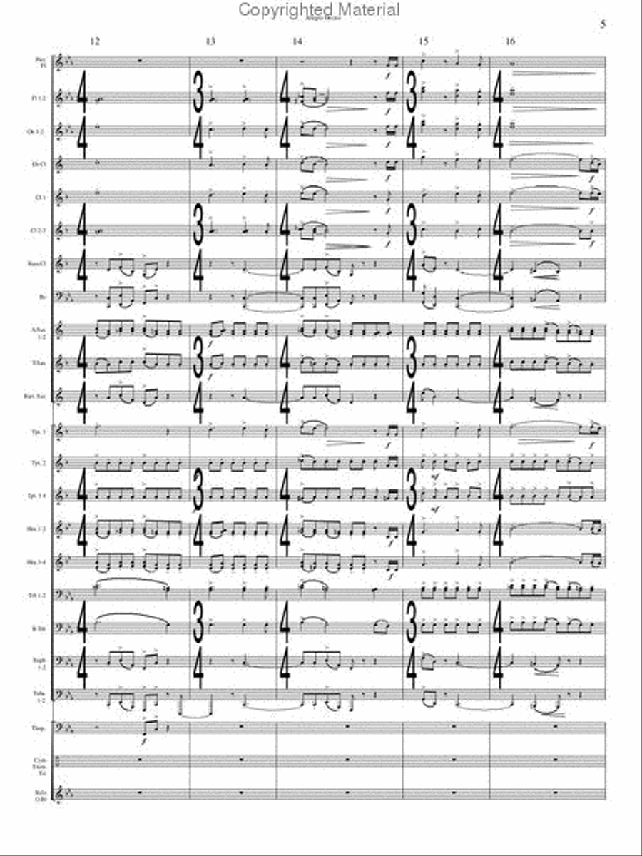 Allegro Deciso Concert Band scores gallery preview page 5