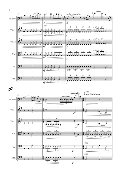 The Pines Of Roselawn, Intermezzo For Solo Cello and Strings (Standard Arrangement)